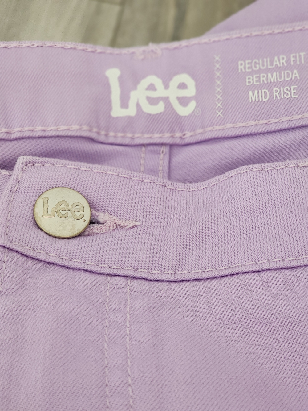 LEE Lilac Midrise Bermuda Shorts Plus Size 18 NWOT - Picture 5 of 9